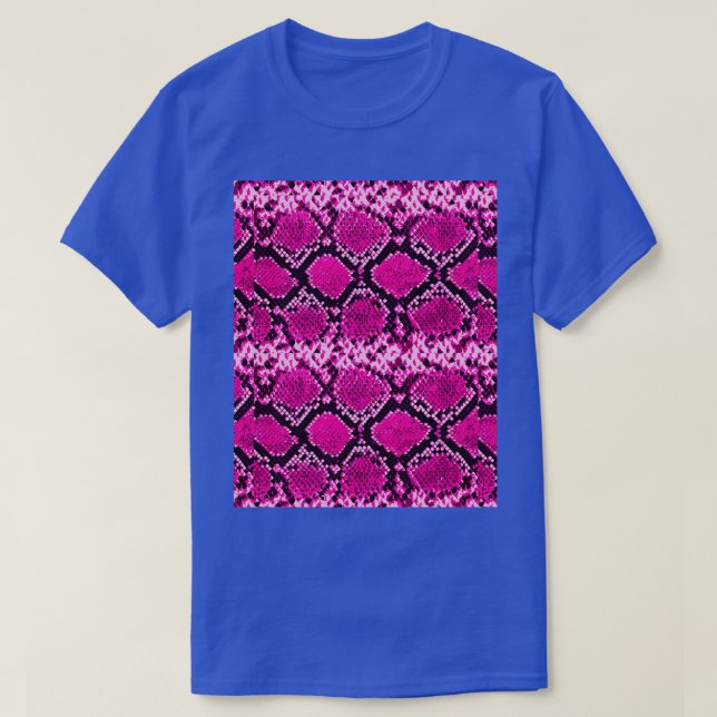 T-shirt Graphique de texture Poster de animal rose Snakesk (Design devant)