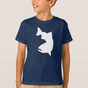T-SHIRT GRAPHIQUE DE VECTEUR DE PÊCHE DE TRUITE