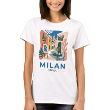 T-shirt graphique de voyage dans le quartier artis