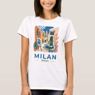 T-shirt graphique de voyage dans le quartier artis