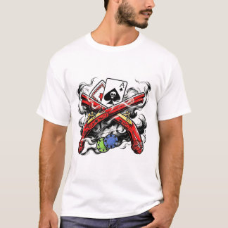 T-shirt graphique Dead Man's Hand - Tattoo Flash