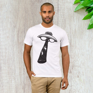 T-shirt Graphique d'enlèvement d'ovni rétro Alien Sci-Fi