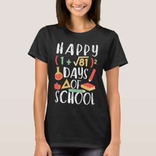 T-shirt Graphique d'équation mathématique Joyeux 100 de l'