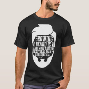 T-shirt Graphique des citations de Mens Beard Charles Hadd