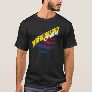 T-shirt Graphique des couleurs du drapeau de Terre-Neuve-e