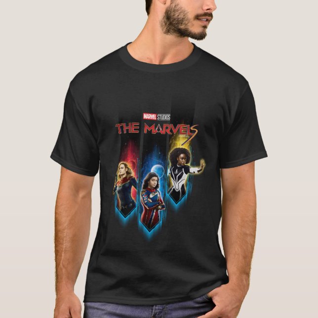 T-shirt Graphique des panneaux de caractères Marvels (Devant)
