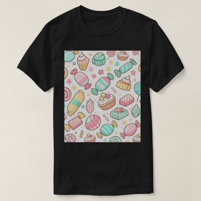 T-shirt Graphique des terres bonbons(2) (Design devant)