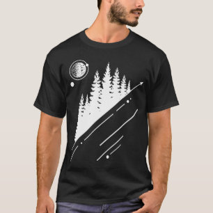 T-shirt Graphique d'hipster de forêt géométrique moderne