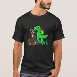 T-shirt Graphique d'illustration amusant de T-Rex Roast Ma