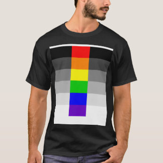 T-shirt Graphique d'indicateur de la fierté hétéroflexible