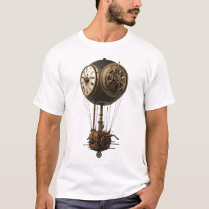T-shirt graphique "Dirigeable à mouvement d'horlog