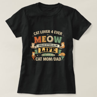 T-Shirt graphique drôle amateur de chat
