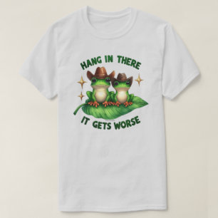 T-Shirt graphique drôle avec citation de grenouill