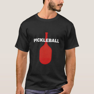 T-shirt graphique drôle avec raquette de picklebal