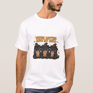 T-shirt graphique drôle chats noirs - Ca dessin an