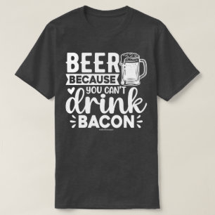 T-shirt graphique drôle de bière - On ne peut pas