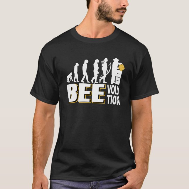 T-shirt Graphique drôle de l'évolution de l'apiculture ave (Devant)