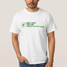 T-shirt graphique drôle "Mode Économie d'Énergie"