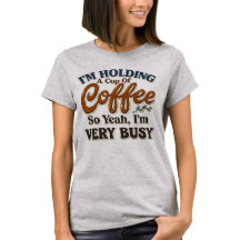 T-shirt graphique drôle sur le café pour femmes