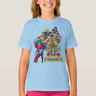 T-shirt Graphique du logo Captain Planet & Planeteers Grou