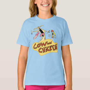 T-shirt Graphique du logo de la vache et du poulet