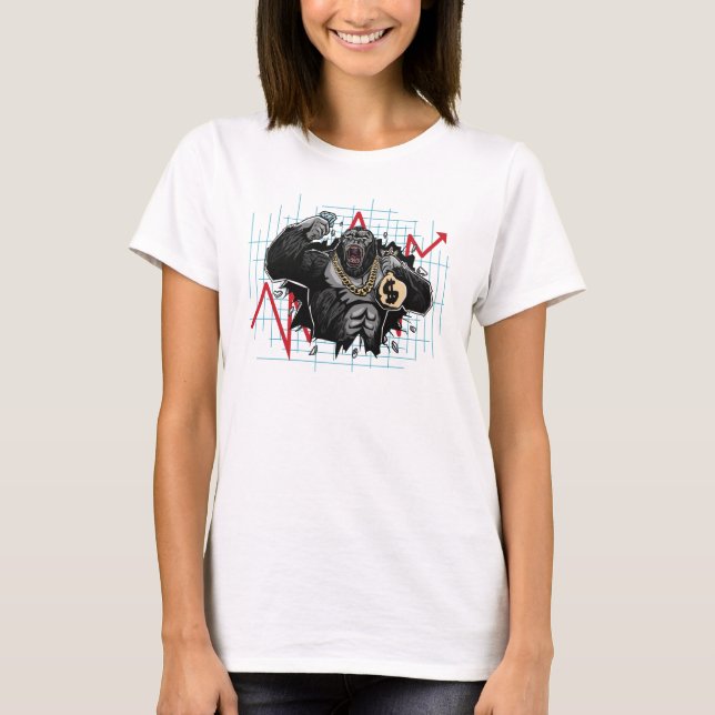 T-shirt Graphique du marché des Stocks de remplacement à t (Devant)