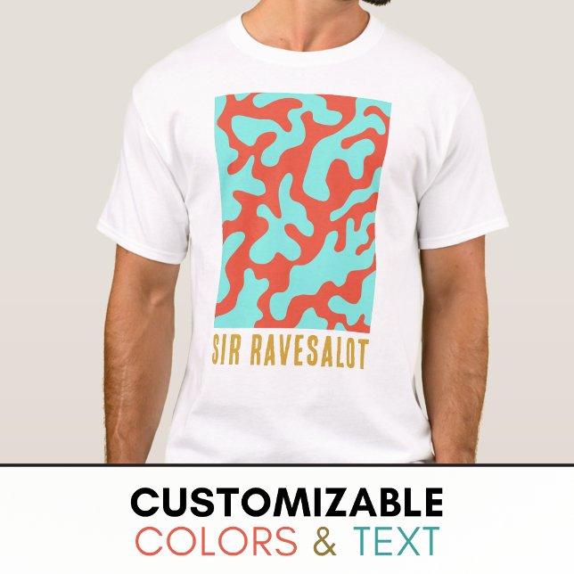 T-shirt Graphique en corail coloré Raver amusant (Créateur téléchargé)