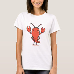 T-shirt Graphique en Dessin de Homard - Tee - shir