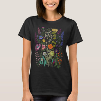 T-shirt Graphique Fleur Pour Femmes Fleur sauvage Floral