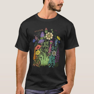 T-shirt Graphique Fleur Pour Femmes Fleur sauvage Floral G
