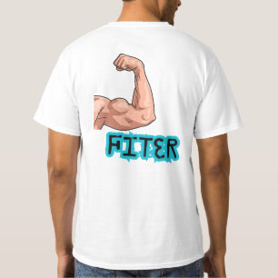 T-shirt graphique Flex Fitness Bicep "FITER"  Moti
