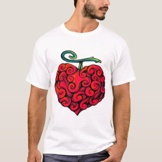 T-Shirt Graphique Fruit en Forme de Cœur Flamboyan