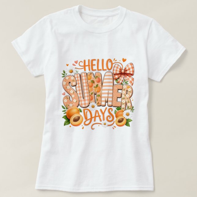 T-shirt graphique Fun Hello Summer (Design devant)