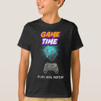 T-Shirt Graphique Game Time | Style Jeux et Casino