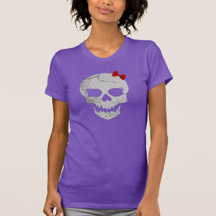T-shirt Graphique Girly T de crâne