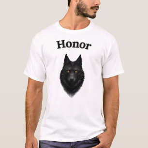 T-Shirt Graphique Honor Black Wolf