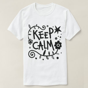 T-shirt graphique inspirant minimaliste « Keep Cal