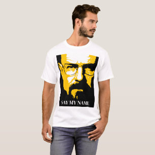 T-Shirt Graphique Jaune Heisenberg Dis Mon Nom