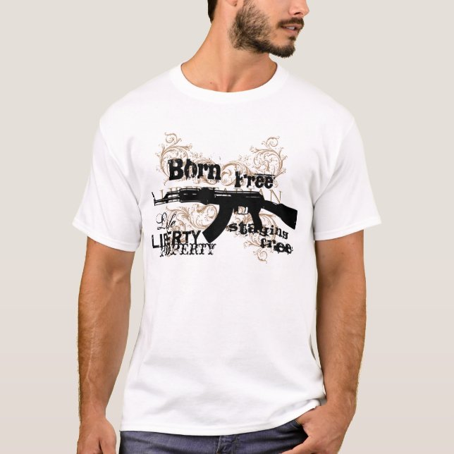 T-shirt graphique libre né (Devant)