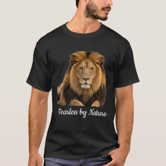 T-shirt graphique Lion Fearless by Nature | Puissa