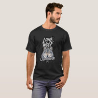 T-Shirt Graphique Loup Solitaire