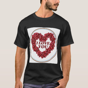 T-Shirt Graphique Love You Heart