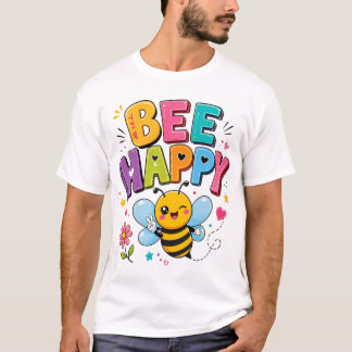 T-shirt graphique mignon avec abeille joyeuse | De