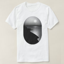 T-shirt graphique minimaliste Coastal Moon