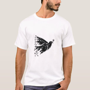 T-Shirt Graphique Minimaliste Colombe de la Paix e