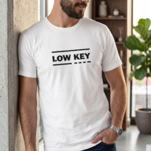 T-shirt graphique minimaliste pour homme 'Low Key'