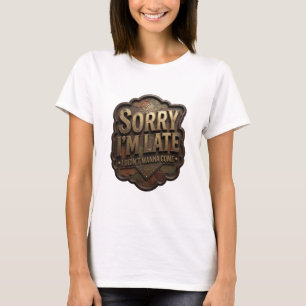 T-shirt graphique Moderne Or JE NE VOULAIS PAS VEN
