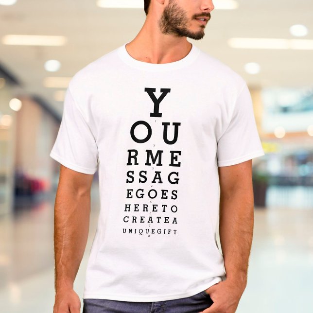 T-shirt Graphique Opticien du test de vision d'oeil person (Créateur téléchargé)