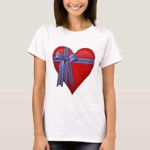 T-shirt Graphique Patriotic Heart