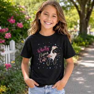 T-shirt graphique personnalisé Llama à vélo mignon